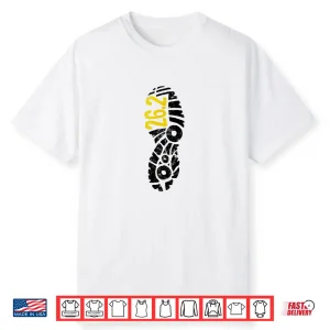 26.2 Marathon Runner Footprint Shirt