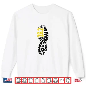 Sweatshirt 26.2 Marathon Runner Footprint Shirt