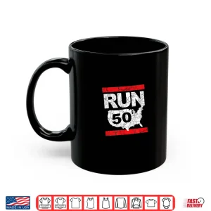 Mug RUN 26.2 50 States Marathon Run Runner Inspired Design Shirt