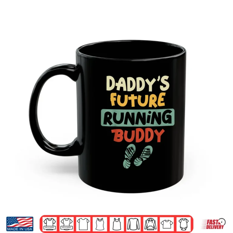 Mug Running Runner Half Marathon Dad Father Son Daughter Daddys Shirt