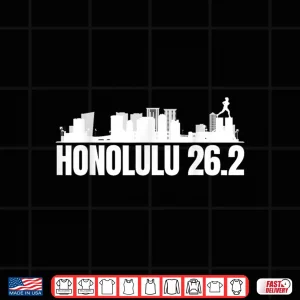 Design Running Honolulu Race 26.2 Full Marathon Runner Shirt