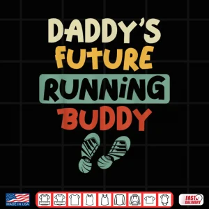 Design Running Runner Half Marathon Dad Father Son Daughter Daddys Shirt