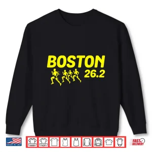 Sweatshirt Boston 26.2 Miles 2021 Running Marathon Friend Support Gifts Shirt