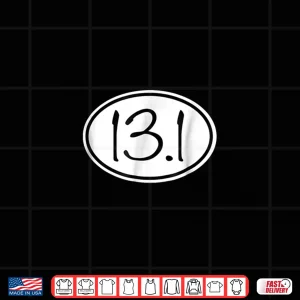 Design 13.1 Oval Half Marathon Decal Running TShirt