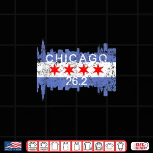 Design 26.2 Mile Marathon Runner T Shirt Chicago Running Gift