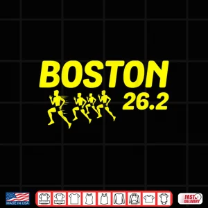 Design Boston 26.2 Miles 2021 Running Marathon Friend Support Gifts Shirt