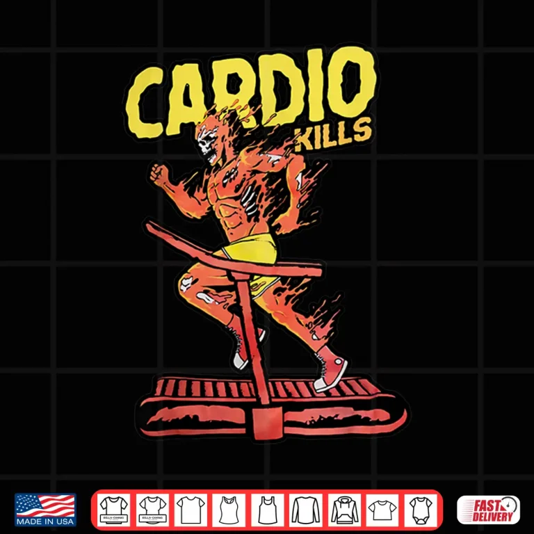 Design Cardio Kills Skeleton Skull Funny Running Marathon Runner Shirt
