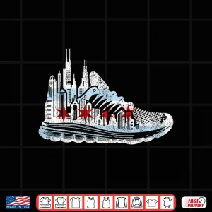 Design Chicago Runner Run Marathons Running Tee Jogger Motivational Shirt