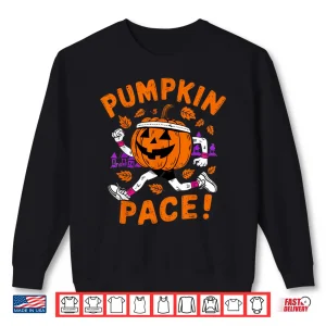 Sweatshirt Funny Runner Costume Halloween Pumpkin Running Marathon Team Shirt
