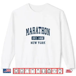 Sweatshirt Marathon New York NY Vintage Athletic Sports Design Shirt