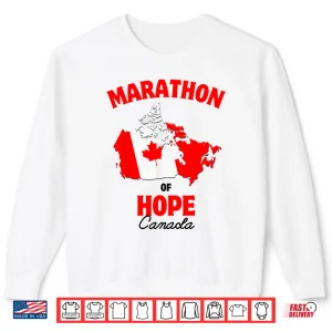 Sweatshirt Marathon of Hope Canada Flag Canadian Maple Leaf Shirt