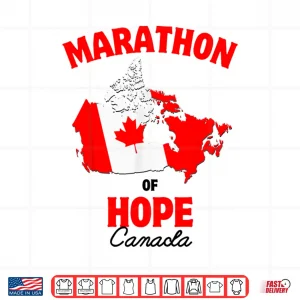 Design Marathon of Hope Canada Flag Canadian Maple Leaf Shirt