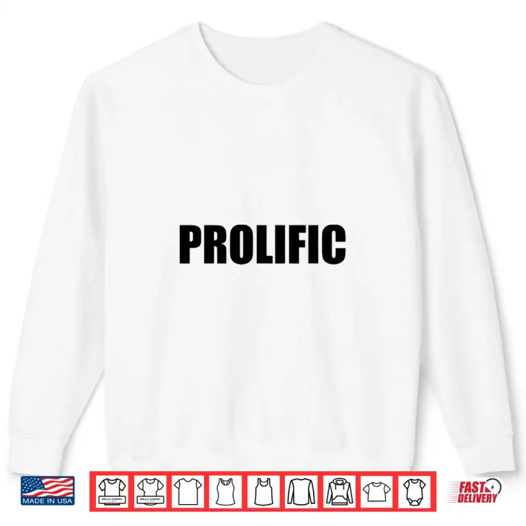Sweatshirt Prolific Inspirational T Shirt for Entrepreneurs