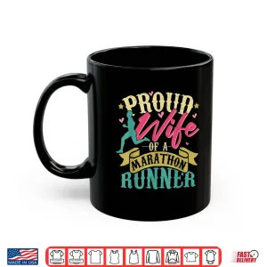Mug Proud Wife Of A Marathon Runner Retro Vintage Distressed Shirt