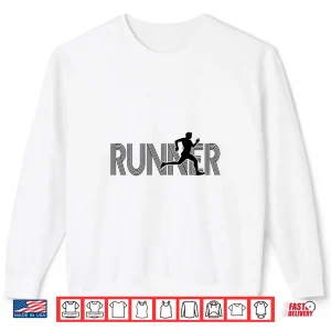 Sweatshirt Runner Track Field Cross Country Marathon Running Graphic Shirt
