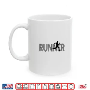 Mug Runner Track Field Cross Country Marathon Running Graphic Shirt