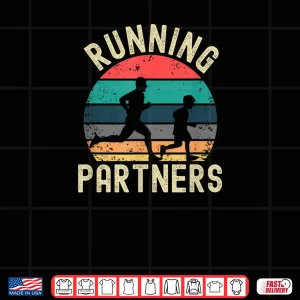 Design Running Dad Mens Half Marathon Jogging Father Son Runner Shirt