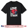 Running Valentine’S Day Marathon Love At First Stride Shirt