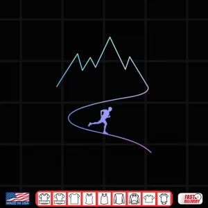 Design Trail Running Mountain Half Marathon Ultra Runner Marathoner Shirt