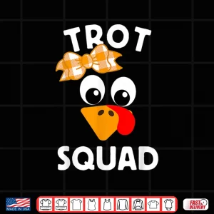 Design Trot Squad Running Costume Thanksgiving Marathon Turkey Trot Shirt