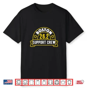 Boston 26.2 Marathon Support Crew Shirt