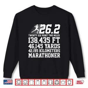 Sweatshirt 26.2 Marathon Runner Art For Men Women Finisher Marathoner Shirt