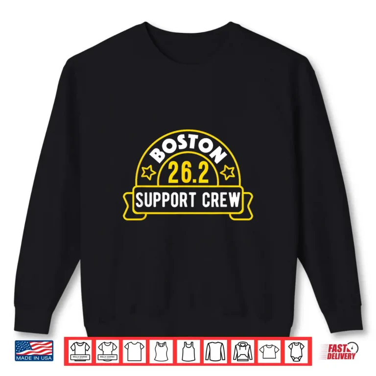 Sweatshirt Boston 26.2 Marathon Support Crew Shirt