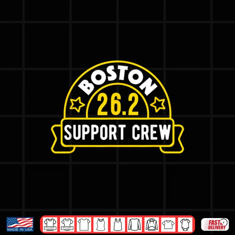 Design Boston 26.2 Marathon Support Crew Shirt