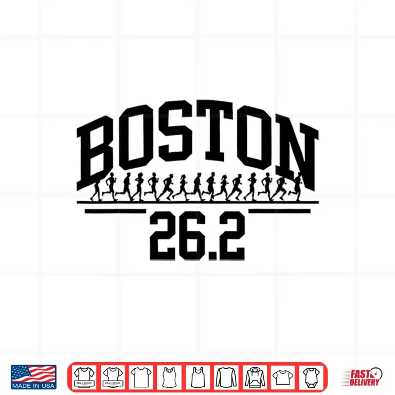 Design Boston 26.2 Running Marathon Finisher Celebration Runner Run Shirt