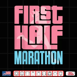 Design First Half Marathon HM For Running Girl Women Runner Shirt