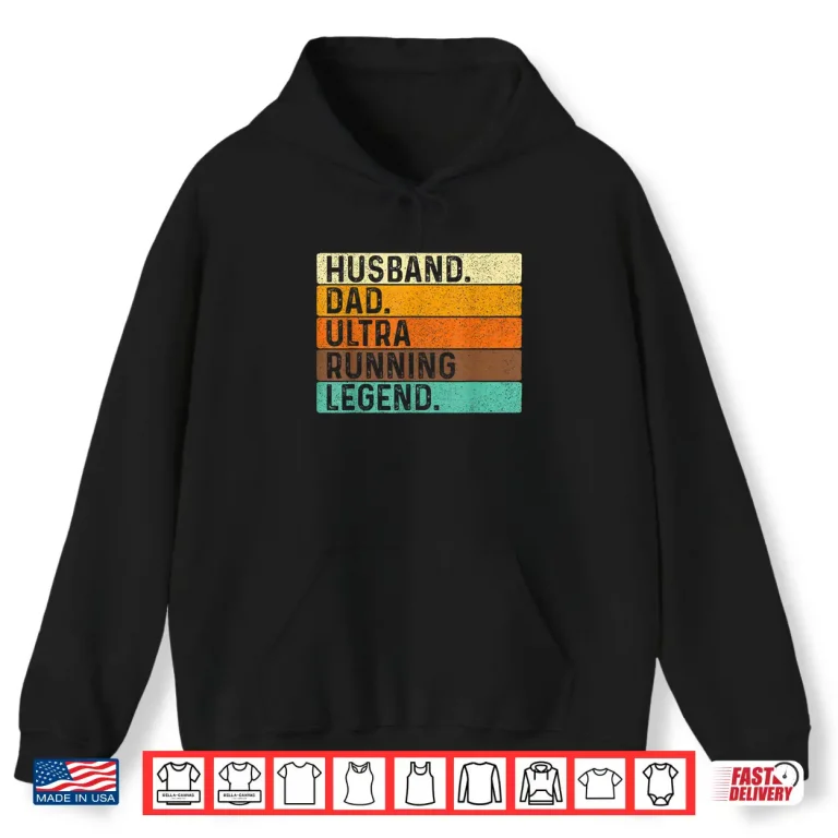 Hoodie Husband Dad Ultra Running Ultramarathon Mountain Runner Shirt