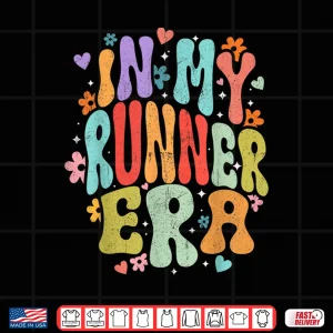 Design In My Runner Era Funny Marathon Running Lover Gift Groovy Shirt