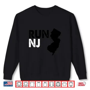 Sweatshirt New Jersey Marathon Shirt Run NJ Shirt