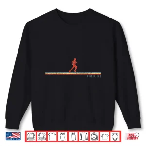 Sweatshirt Running Runner Half Marathon Vintage Retro Running Shirt
