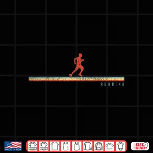 Design Running Runner Half Marathon Vintage Retro Running Shirt