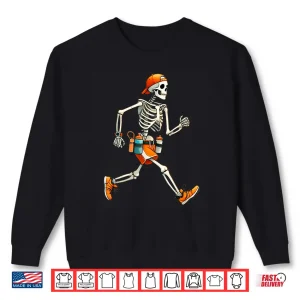Sweatshirt Skeleton Marathon Runner Halloween Costume Running Men Boys Shirt