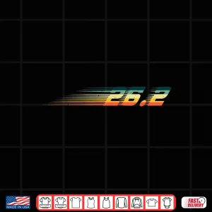 Design Vintage Marathon Art Men Women Marathoner 26.2 Miles Runner Shirt