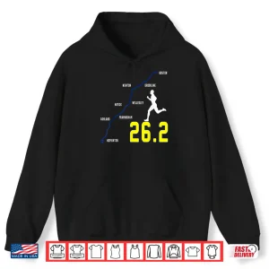 Hoodie Boston 2024 Marathon Runner 26.2 Miles Shirt