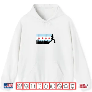 Hoodie Chicago Im Going Marathon Runner Shirt Running Tee 26.2