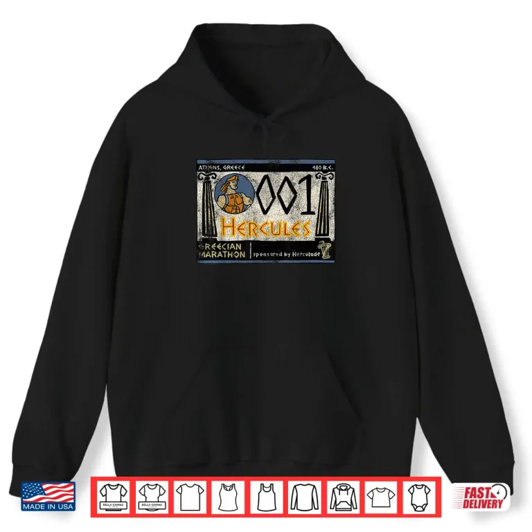 Hoodie Disney Hercules Grecian Marathon Poster Shirt