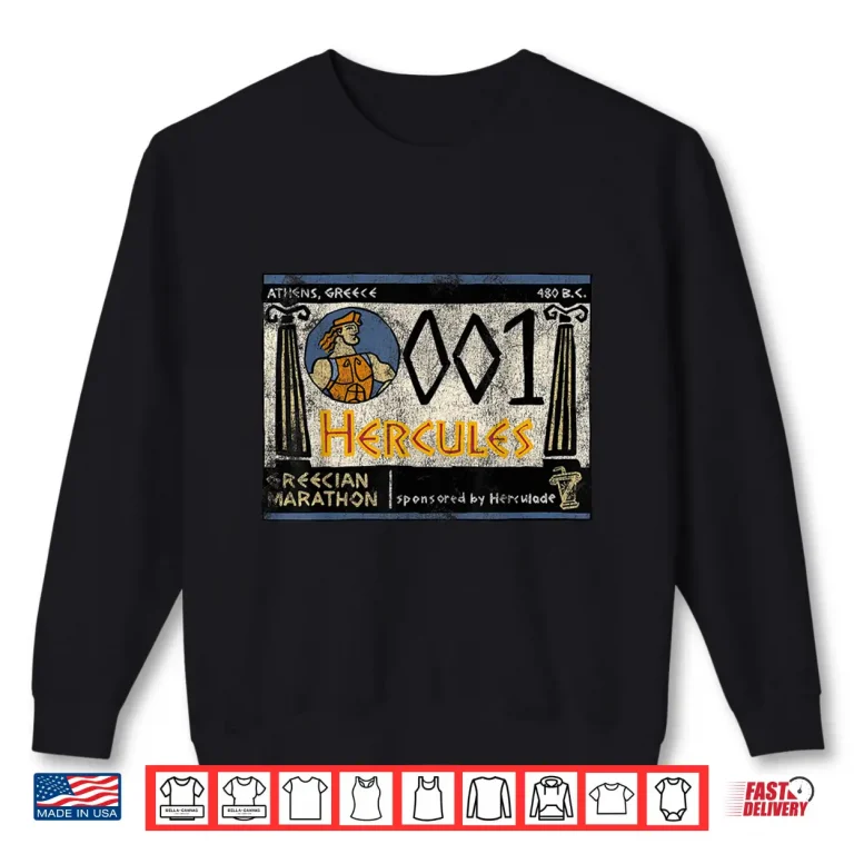 Sweatshirt Disney Hercules Grecian Marathon Poster Shirt