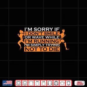 Design Cant smile while running cross country marathon runner gift Shirt