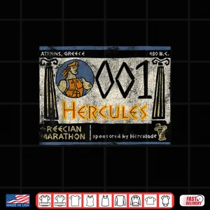 Design Disney Hercules Grecian Marathon Poster Shirt