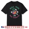 Runner Will Run For Donuts Funny Runner Marathon Running Shirt