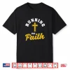 Running On Faith Funny Christian Workout Runner Religious Shirt