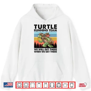 Hoodie Turtle and Rabbit Running Team Running Marathon Day Shirt