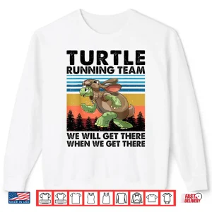 Sweatshirt Turtle and Rabbit Running Team Running Marathon Day Shirt