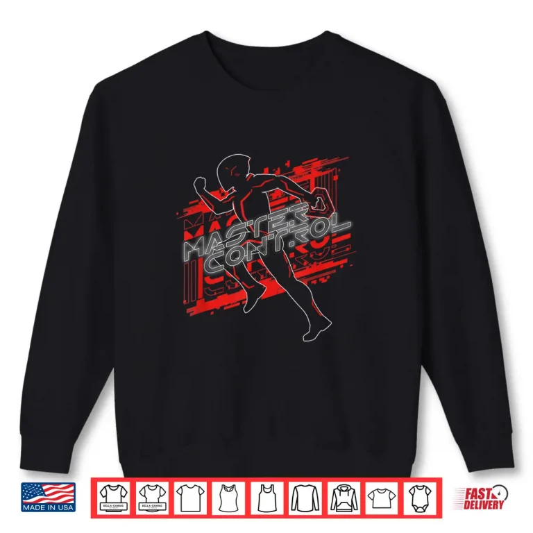 Sweatshirt Disney Tron Ares Master Control Running Silhouette Shirt
