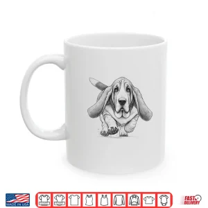 Mug Basset Hound Running Design For Dog Owner Shirt