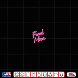 Design Feral Mom I Run A Tight Shipwreck Women Raccoon Backprint Shirt